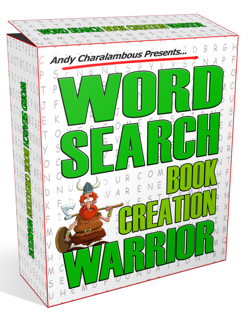 WORD SEARCH BOOK CREATION WARRIOR